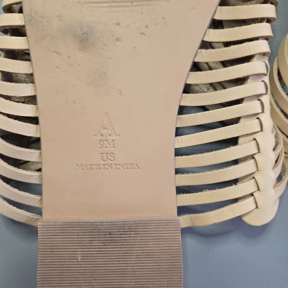 Pilcro Beige Woven Mules - Picture 3 of 15